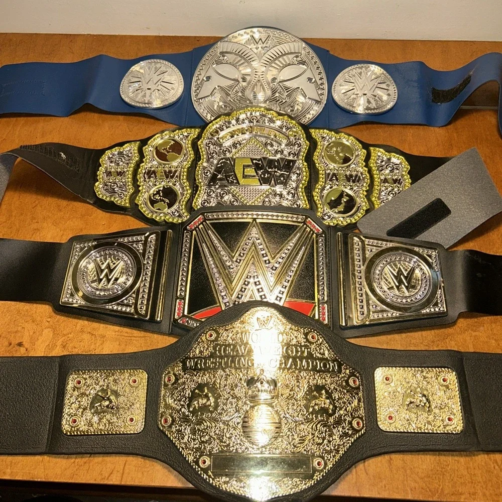 Kids WWE‎ AEW Toy Championship Belt Lot Of 4 Different Styles A3
